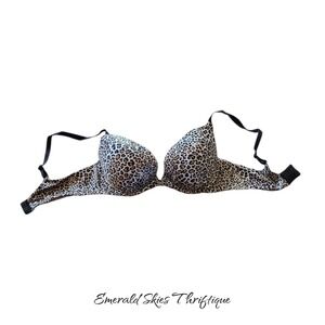 Fabulous by Victoria secret plunge bra 36c leopard print free shipping
